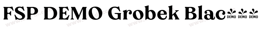 FSP DEMO Grobek Blac字体转换